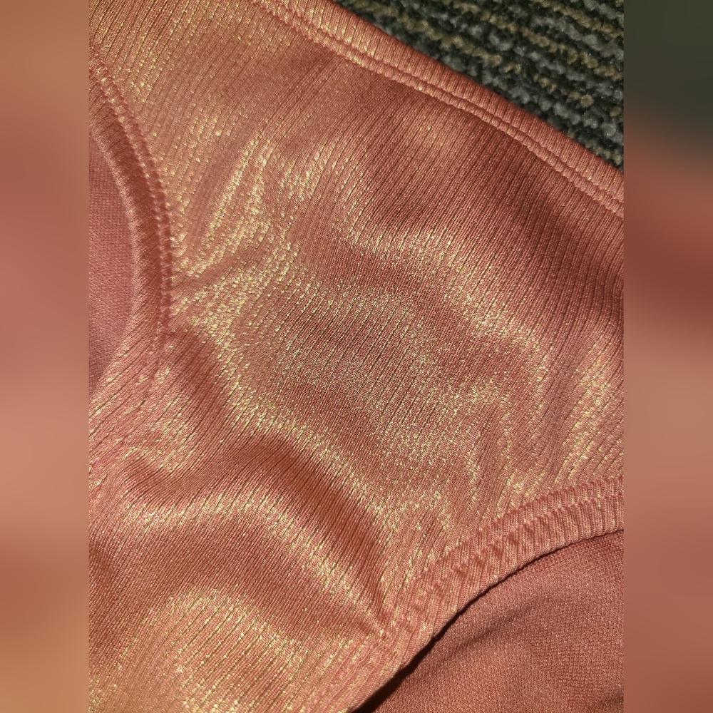 NWOT bikini bottoms Small orange/pinkish/goldish - Picture 2 of 9